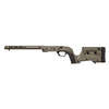 MDT XRS Chassis erbjuder en perfekt kombination av traditionell känsla och modern precision, med justerbar längd, M-LOK för tillbehör och lättviktsdesign.